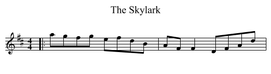 Skylark, The  - staff notation