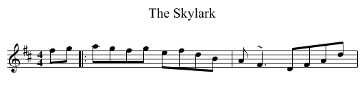 Skylark, The  - staff notation
