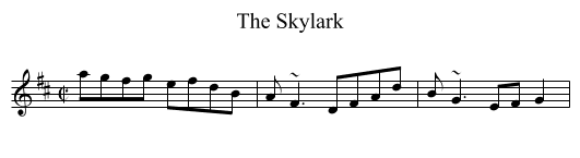 Skylark, The - staff notation