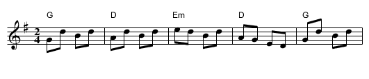 Sláinte - staff notation