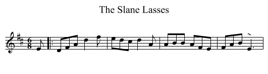 Slane Lasses, The  - staff notation