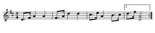 Sl&auml;ngpolska fr J&auml;mtland - staff notation
