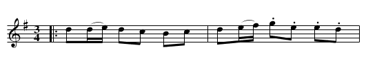 Slanta Sara - staff notation