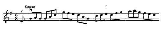 Sleeping on a Door-Step -- Jig - staff notation