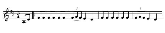 Sleeping Time Waltz - staff notation