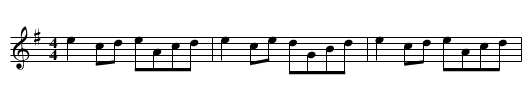Sleepy Moggy [2],aka. LW.124 - staff notation
