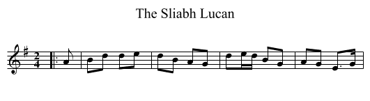Sliabh Lucan, The  - staff notation