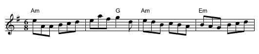 Sliabh Russell - staff notation