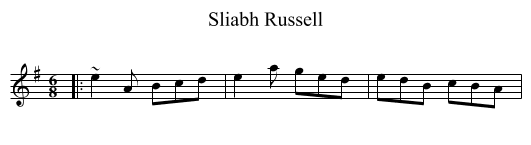 Sliabh Russell - staff notation