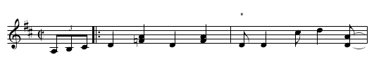 Slidin' Jenny - staff notation