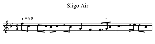 Sligo Air - staff notation