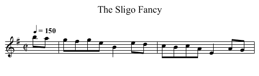 Sligo Fancy, The - staff notation