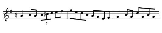 Sligo Maid - staff notation