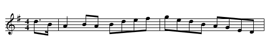 Sligo Maid - staff notation