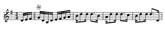 Slim Jim’s Reel - staff notation