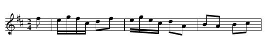 Slingsby's Allemande - staff notation