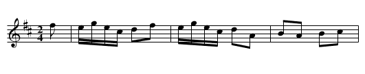 Slingsby's Allemande.Ya.25 - staff notation