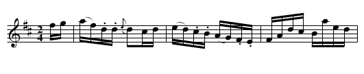 Slingsby's Hornpipe [2] - staff notation