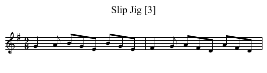 Slip Jig [3] - staff notation