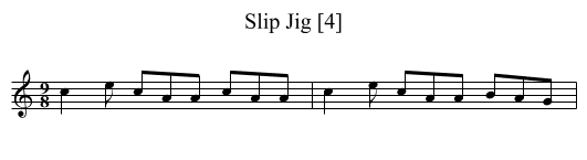 Slip Jig [4] - staff notation