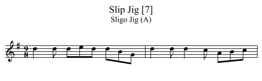 Slip Jig [7] - staff notation