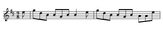 Slip Jig [8], A - staff notation