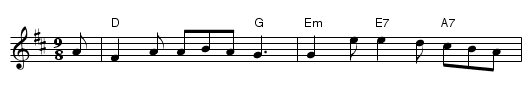 Slip Jig - staff notation
