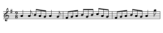 Slip Jig - staff notation