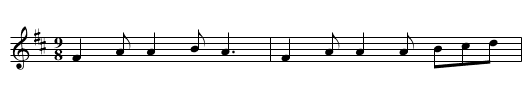 slip jig - staff notation