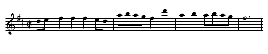 Slow Air.2voices. BC.52, A - staff notation