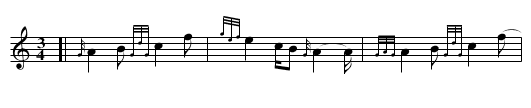 Slow Air - staff notation
