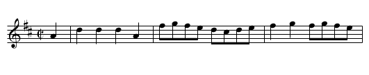 Slow Air,A,(Harmony). BC.52b - staff notation