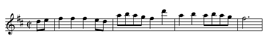 Slow Air,A,(Melody). BC.52a - staff notation