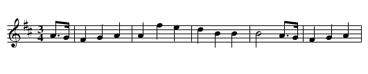 Slow Troop 3/4 - staff notation