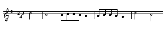 s'Luada - staff notation