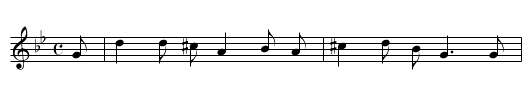 Småbarnen de fråga sin fader om lof - staff notation