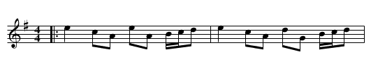 Small Coals an' Little Money - staff notation