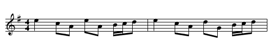 Small Coals an' Little Money - staff notation
