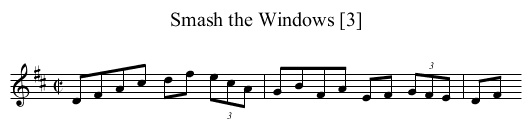 Smash the Windows [3] - staff notation