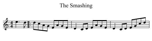 Smashing, The  - staff notation