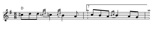 Smeceno Horo - staff notation