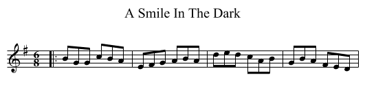 Smile In The Dark, A  - staff notation