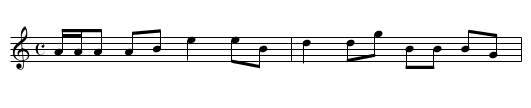 Smith of Killechassie - staff notation