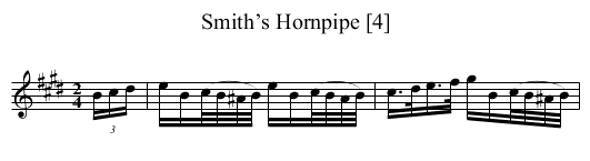 Smith’s Hornpipe [4] - staff notation