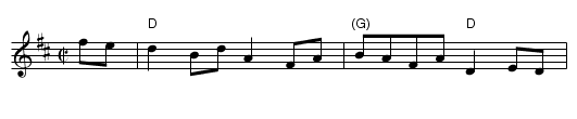 Smith's Reel #1 - staff notation