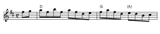 Smith's Reel #2 - staff notation
