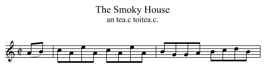 Smoky House, The - staff notation