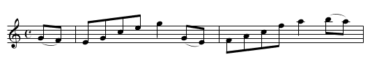 Smoky Mountain - staff notation