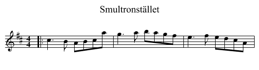 Smultronstället - staff notation