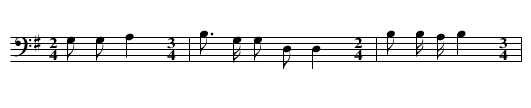 Snake Dance Song (a) - staff notation